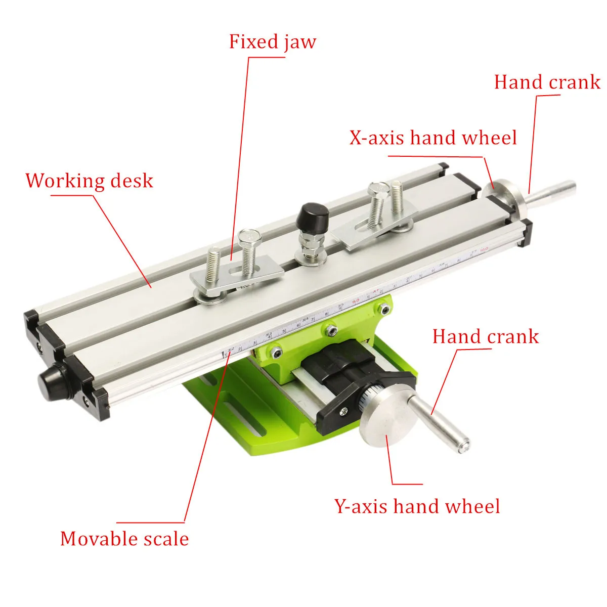 Multifunction 2 Axis Milling Compound Working Table Cross Sliding Bench Drill Vise Fixture DIY Adjustment Worktable |