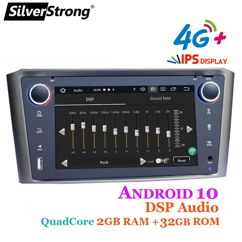 Автомагнитола SilverStrong на базе Android 10 0 для TOYOTA Avensis 2din мультимедийная стереосистема