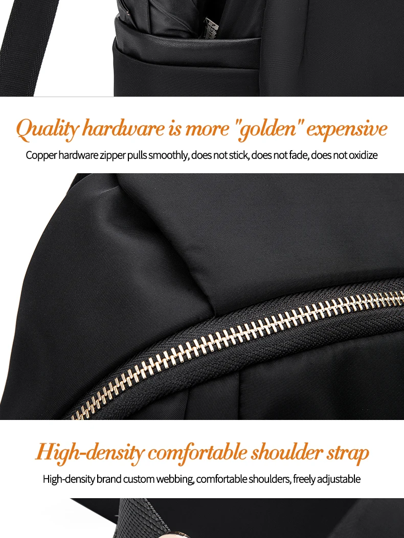 Zoger backpack ladies Oxford cloth backpack casual Korean version of the simple travel canvas small fresh college wind bag tide
