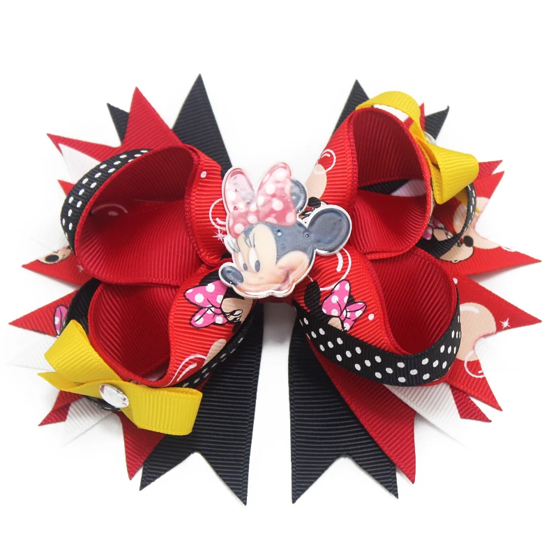 4 дюйма Герой мультфильма повязка на голову для девочек волосы украшены
