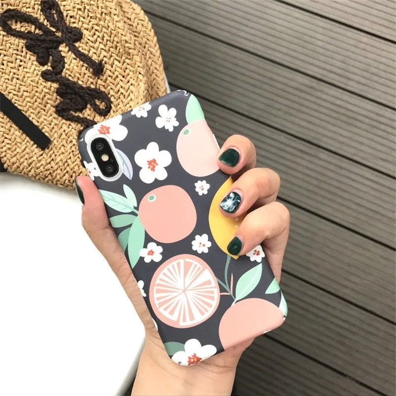 Для Iphone 7 8 Plus 6s милый цветочный узор чехол для телефона IPhone X XS 6 матовый чехол| |