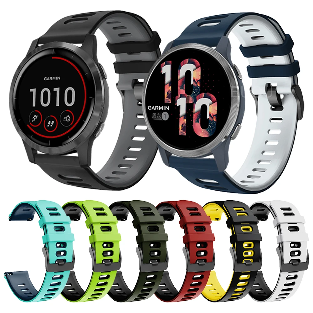 Silicone Wrist Band For Garmin Venu 2 Strap Vivoactive 4 45mm / Venu Sq Watch Accessories Replaceable Belt Bracelet Watchband