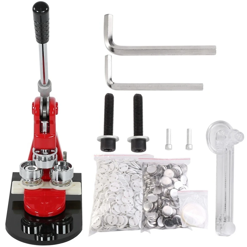 Точная 25 мм Кнопка производитель значок перфоратор пресс машина и 1000 частей