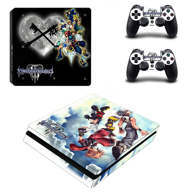 Тонкие наклейки PS4 Kingdom Hearts 3 PS 4 Play station тонкие Стикеры для playstation Slim консоль и