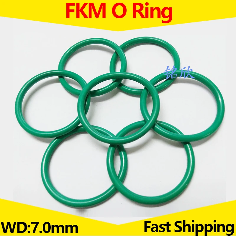 FKM Fluorelastomer O-Ring Sealing ring Repair Skeleton Oil Seal Gasket washer WD 7mm ID 500mm - 2100mm | Обустройство дома