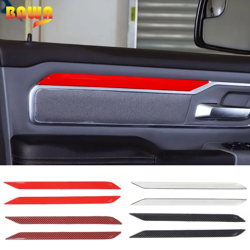 

BAWA ABS Car Gear Indicator Decoration Strip Stickers For Dodge RAM 1500 2018-2021 Car Interior Accessories