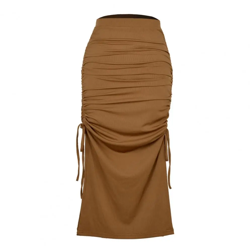 

80% Dropshipping!New style women's skirt lace split split summer knit pleated fashion long skirt dating