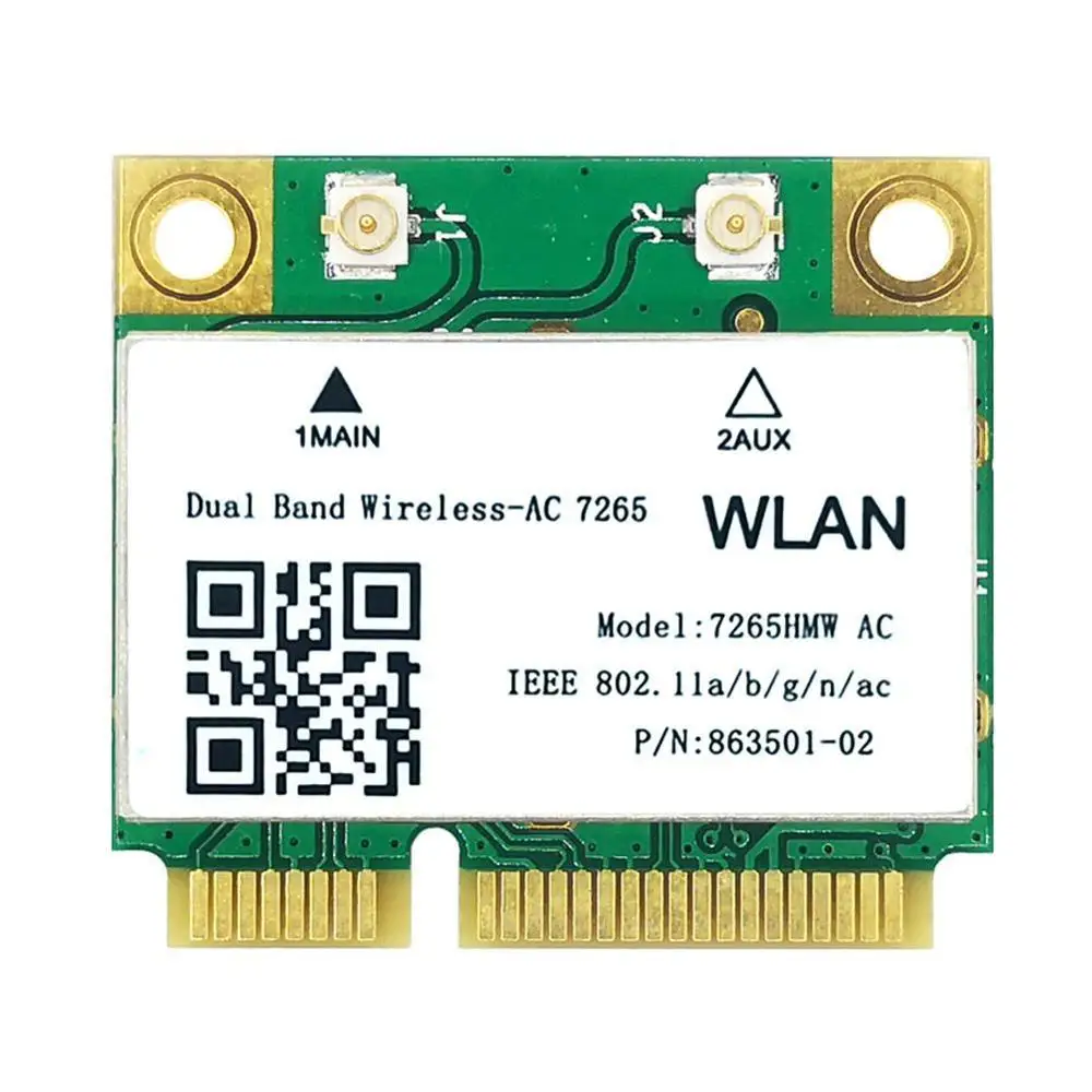 Сетевая карта Wi-Fi Intel 867 Mini PCIE 8265 Мбит/с беспроводная сетевая 802 11 полоса