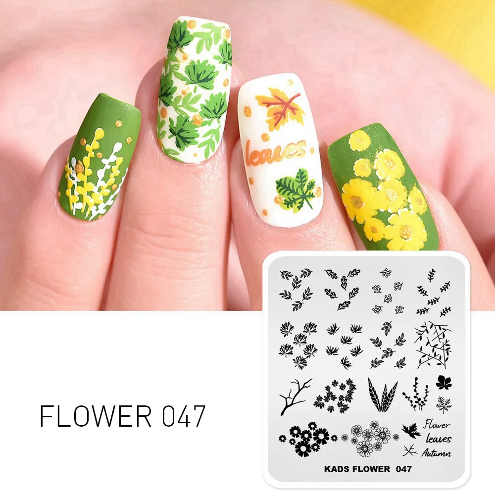 Flower 047 Нейл-арт шаблоны для стемпинга для нейл-арта 36 дизайнов цветок бабочка геометрическое изображение штамп Шаблон трафарет Инструменты для маникюра - Цвет: Flower 047