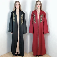 ramadan fashion women elegant solid color dress with dubai ladies robe muslim asian dress