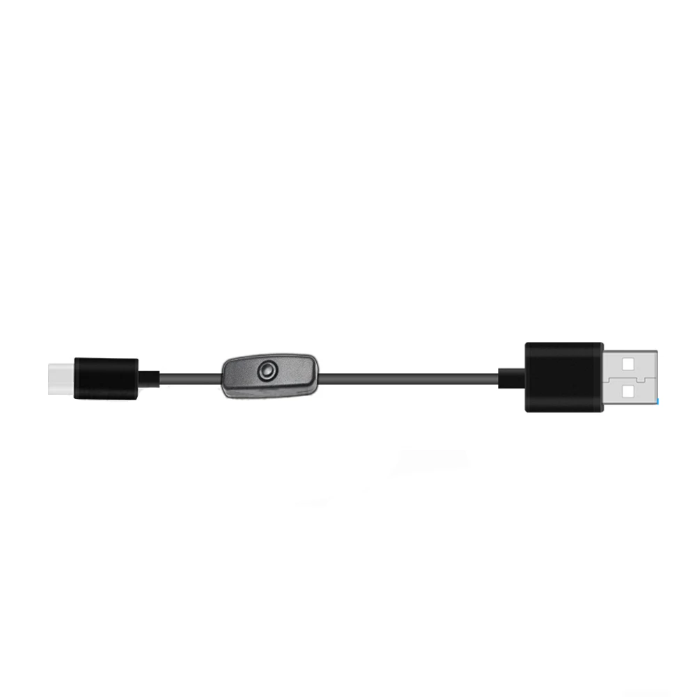 Удлинитель 5V 3A USB к проводному зарядному кабелю типа C прочные аксессуары с переключателем выключатель данных для Raspberry Pi 4