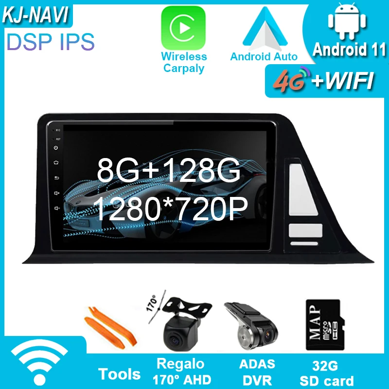 

For Toyota C-HR CHR 2016 - 2020 Car Radio Multimedia Video Player Stereo 8+128G Android 11 Octa-Core 4G Lte