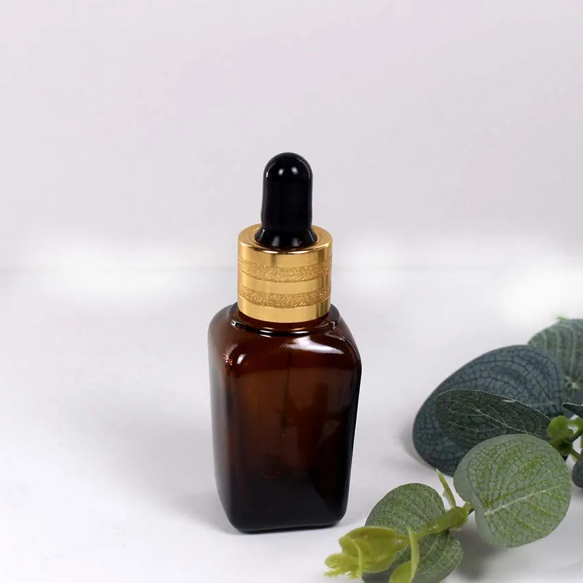 10 мл 20 30 50ml100ml коричневый Стекло Квадратная бутылка капельница косметические
