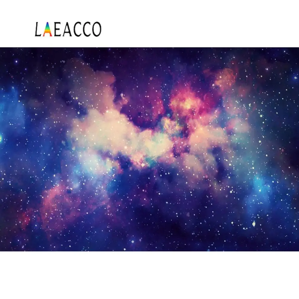 Laeacco Фотофон Фэнтези звездные точки научная фантастика детские обои узор фото