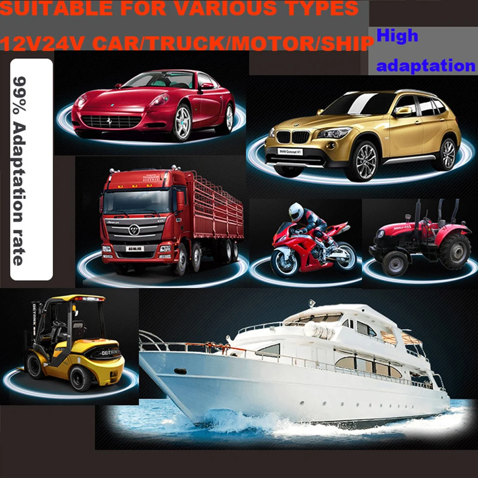 600W 12V 24V 6-400AH автомобиля Батарея Зарядное устройство 12A 25A AGM гель свинцово-кислотная литий ионный для автомобилей и мотоциклов мА/ч. аккумулятор Питание