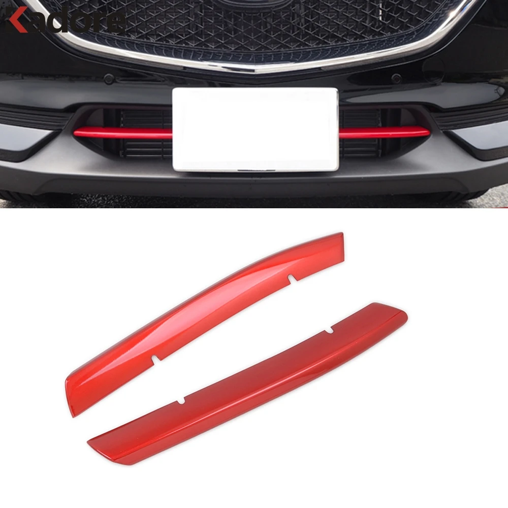 Передний бампер для Mazda CX 5 CX5 2017 2019 2020 KF ABS глянцевый гоночный гриль аксессуары
