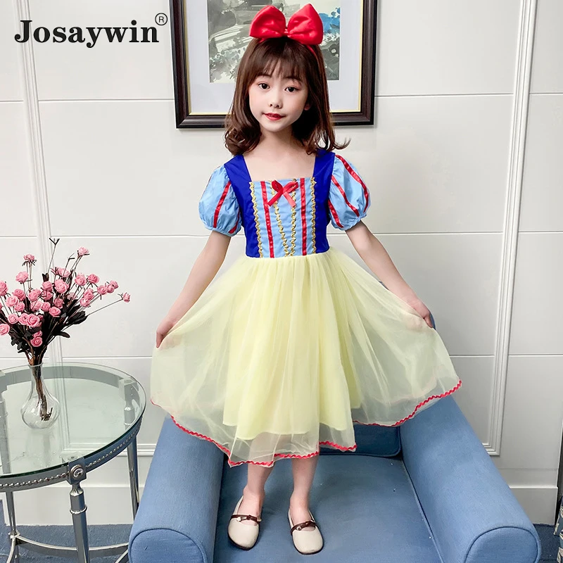 Vestido de verano para ni&ntilde;a, vestido de Blancanieves, vestido de baile para ni&ntilde;a, vestido de princesa para fiesta, ropa para ni&ntilde;a-0
