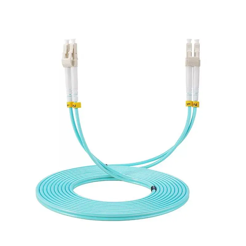

LC/UPC к LC/UPC OM3 волоконный соединительный кабель, дуплексный перемычка, 2-ядерный многорежимный Соединительный шнур