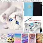 Для Lenovo YOGA Tab 10 M10 FHD плюс 10 -f- 3 10,3 ТБ-X606F X606X чехол милый кот с изображением бабочки Мягкий силиконовый чехол для телефона с откидной крышкой