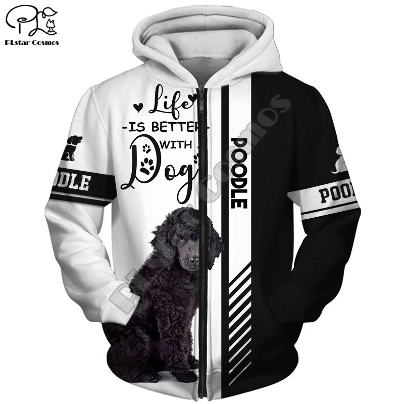 

PLstar Cosmos NewFashion Animal Pitbull Husky Dog Art Funny Outwear Streetwear Tracksuit 3DPrint Harajuku Hoodies Men/Women D-2