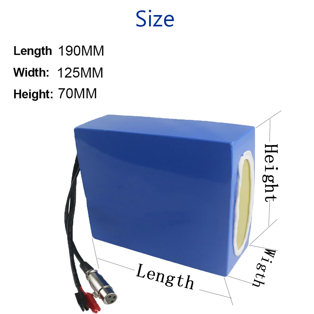 36 В 10 А · ч 13 15 водонепроницаемый аккумулятор из ПВХ Ebik 500 Вт литиевая батарея с