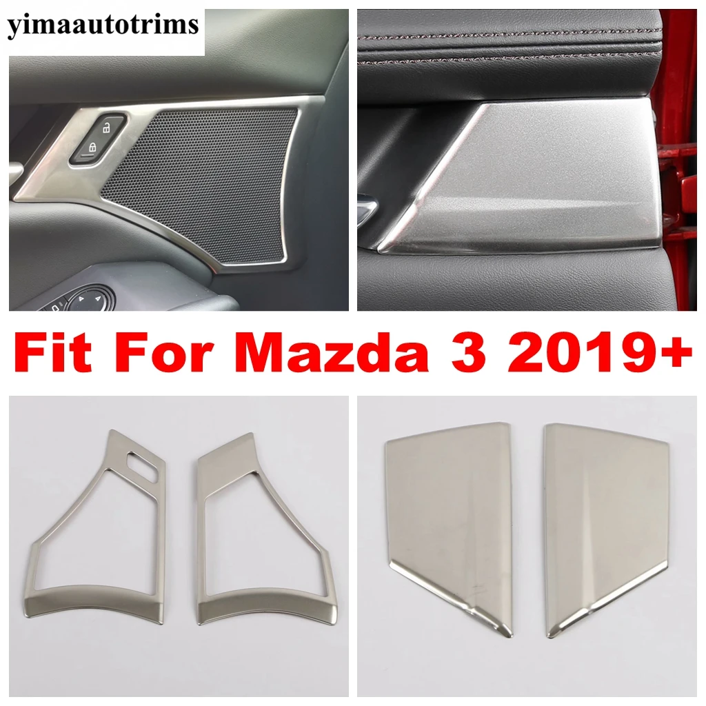 Внутренняя дверная ручка автомобиля крышка рамы чаши отделка для Mazda 3 2019 2021