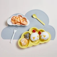 baby dishes set eco friendly bamboo fiber dinnerware set cute cartoon bowl tableware kids training plate