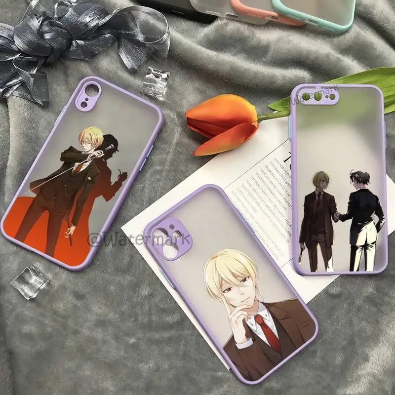 Чехол для телефона Moriarty The Patriot Anime IPhone 7 8 Plus Xr X Xs 11 12 13 Pro Max Фиолетовый матовый