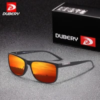 dubery 2021 polarized sunglasses mens driving glasses red mirror shades male vintage summer sun glasses uv400 new colors ce
