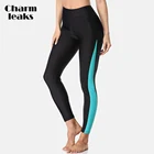 Женские спортивные Леггинсы Charmleaks, с высокой посадкой, цветные, UPF 50 +