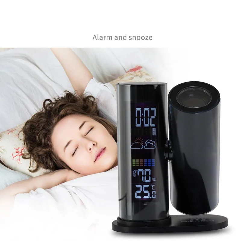 Новые цифровые часы для прогноза погоды настольные украшения дома