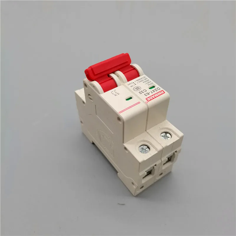 Мини-выключатель DZ47-63 2P выключатель миниатюрный бытовой воздуха 6a 10A 16a 20A 25A 32A 40A 50A