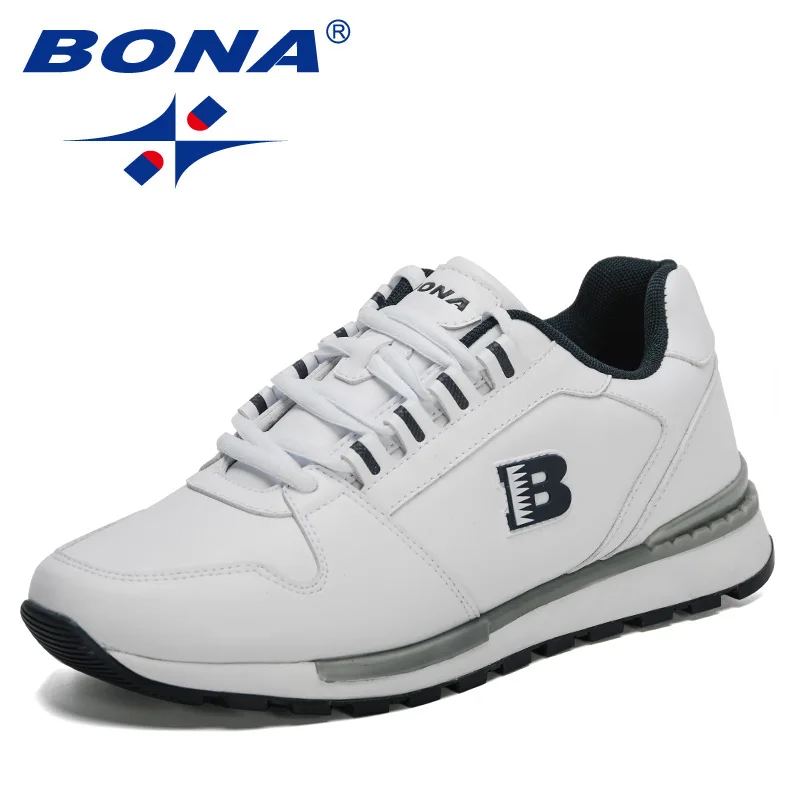 BONA 2021 New Designers Popular Sneakers Lightweight Men Sport Shoes Jogging Footwear Man Walking Shoes Male Zapatos De Hombre