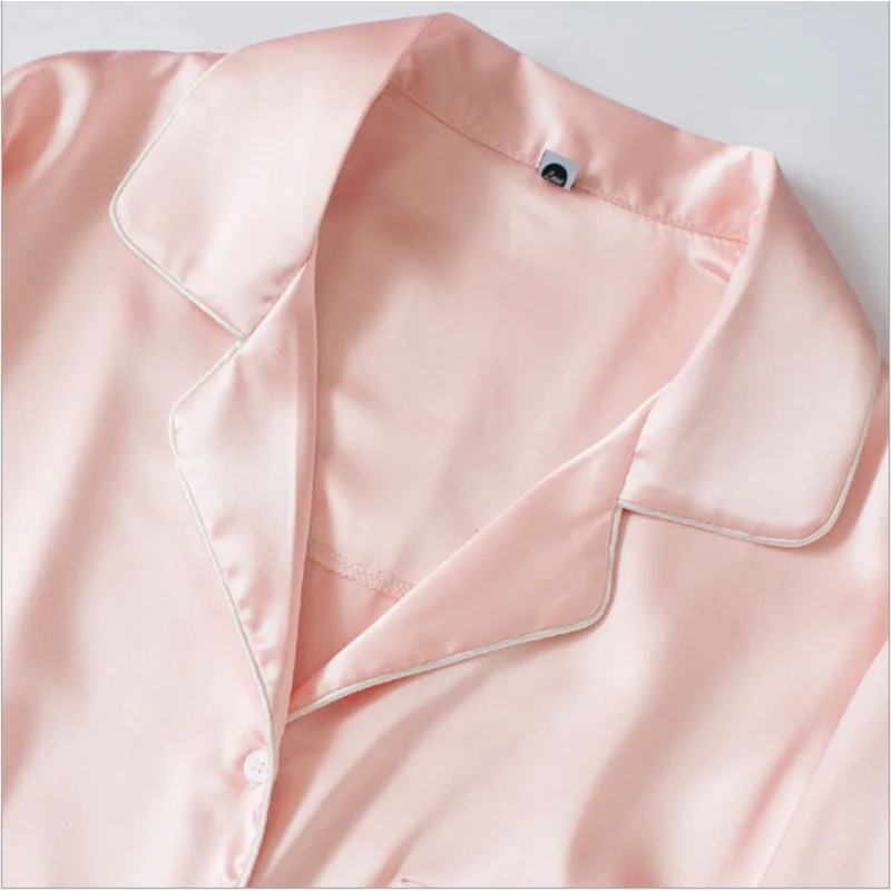 Весенние Роскошные пижамные комплекты для пар женская одежда сна из