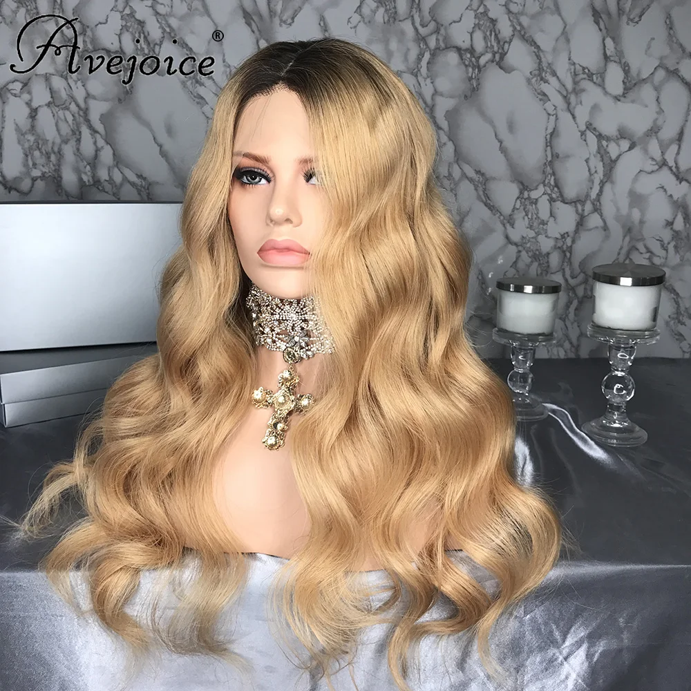 AVEJOICE человеческие волосы бразильские волнистые Remy отбеленные узлы 150% плотность