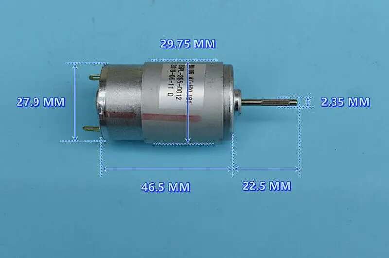 Микро RS-395 карбоновая щетка DC мотор 12V 18V 24V 8800 об/мин Большой крутящий момент 22мм вал Долгий срок службы Бесшумный электрический двигатель