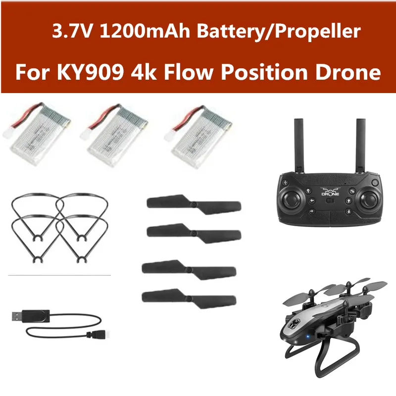 

Аккумулятор для дрона KY909 4K Wi-Fi FPV RC, 3,7 в, 1200 мА · ч