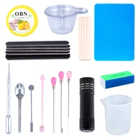 epoxy resin jewelry making tools silicone workbenches plastic beaker uv flashlight sticks disposable cup handmade craft supplies