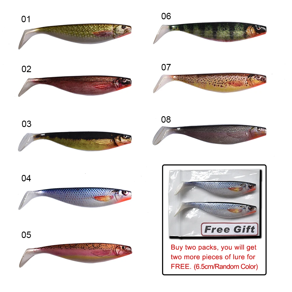 BESTAC Soft Lure bait Huge Big Pro Shad Predator Zander Bass Perch Pike Rage Berserk Sea Fresh Fishing Lead Head and Hook | Спорт и
