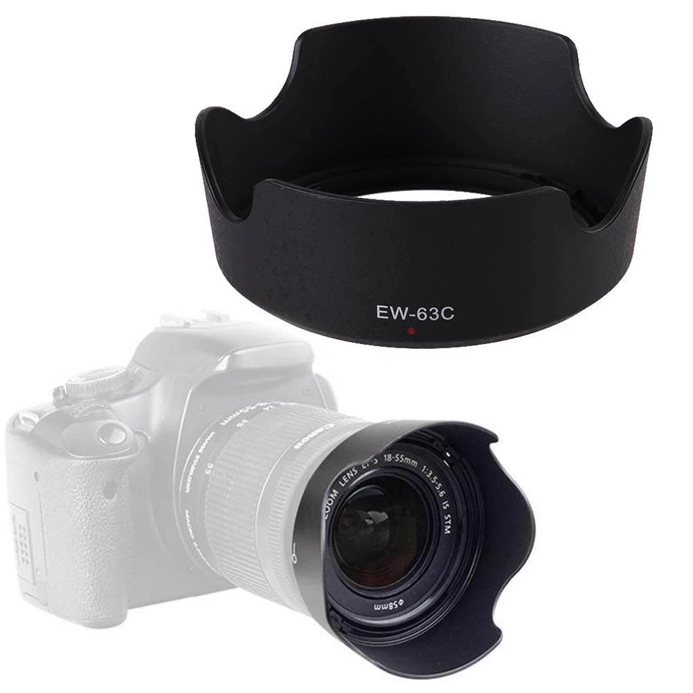 

EW63C 100D 700D Camera Lens Petal Hood For Canon EF-S 18-55mm f/3.5-5.6