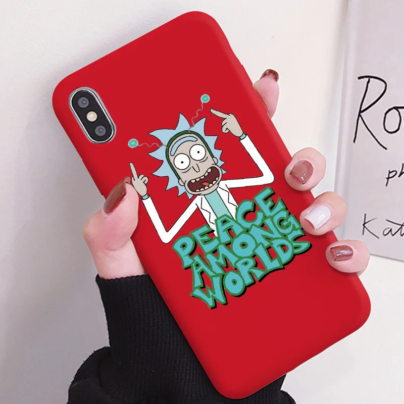 Kho-0rpeace Мягкий чехол для телефона Rick And marty из ТПУ для iPhone 11, 5, SE, 6, 6 S, 8 Plus, XS, X, XR, XS Max, 11 Pro, матовый чехол с мультипликационным принтом для iPhone 7 Plus, чехол - Цвет: Kho-0rpeace