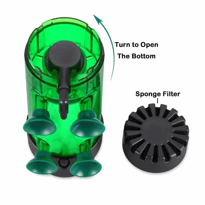 HONGYI Fluidized Moving Bed Filter Bubble Bio Media Reactor for Hydroponics Pond with Air Stones Fish Tank Sponge MBBR | Дом и сад