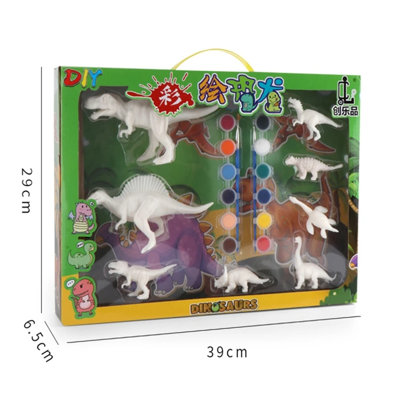 

DIY Coloring Painting Animal Dinosaur Model Drawing Watercolor Graffiti Kids Toy