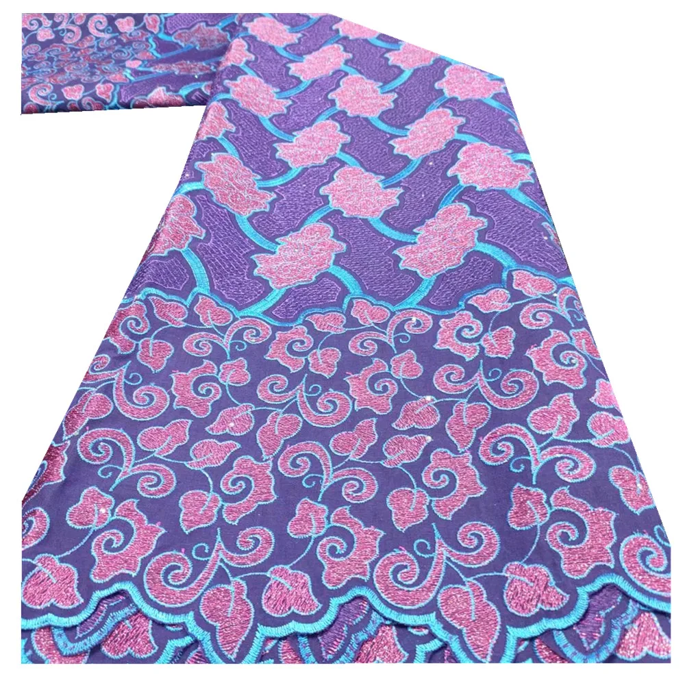 

5 Yards African Cotton Lace Fabrics With Stones Embroiderey Swiss Voile Laces In Switzerland For Nigerian Cloth Material TY31204