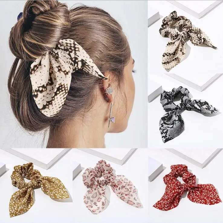 

1PC Women Summer Hairbands Scrunchie Streamers Hair Rope Tie Hair Ribbons Ponytail Maker Braider Headbands Accessories