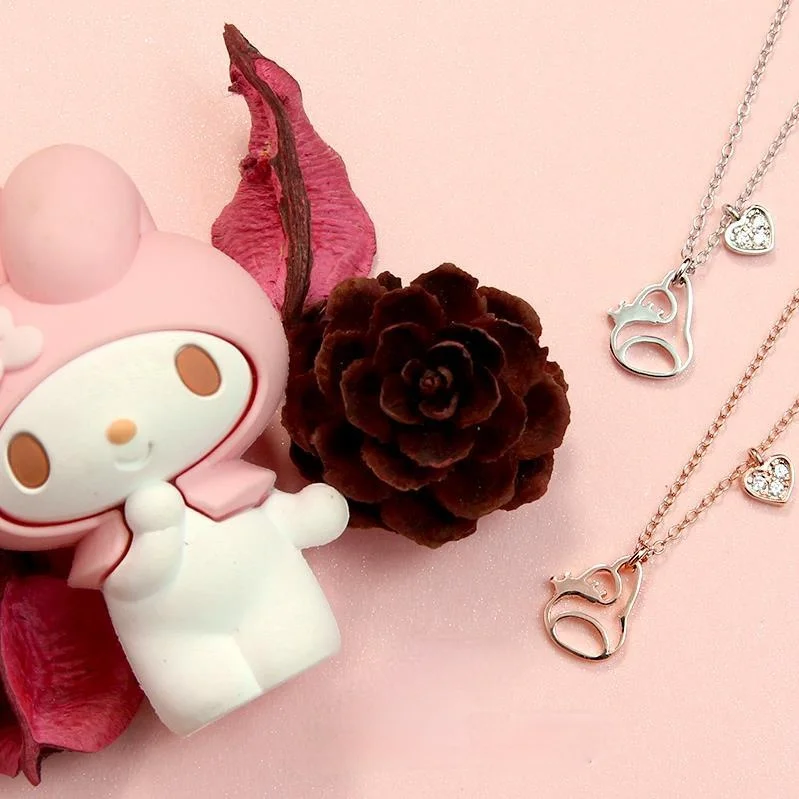 

45Th Anniversary-Together Sterling Silver Necklace-Melody Melody White K Gold