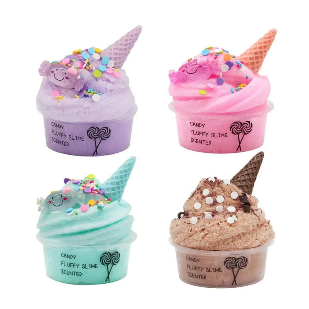 

Slime Supplies Ice Cream Kit Children Slime Toys Stress Anxiety Fidget Toy For Sensory Anxiety Cloud Slime Aromatherapy Pressure