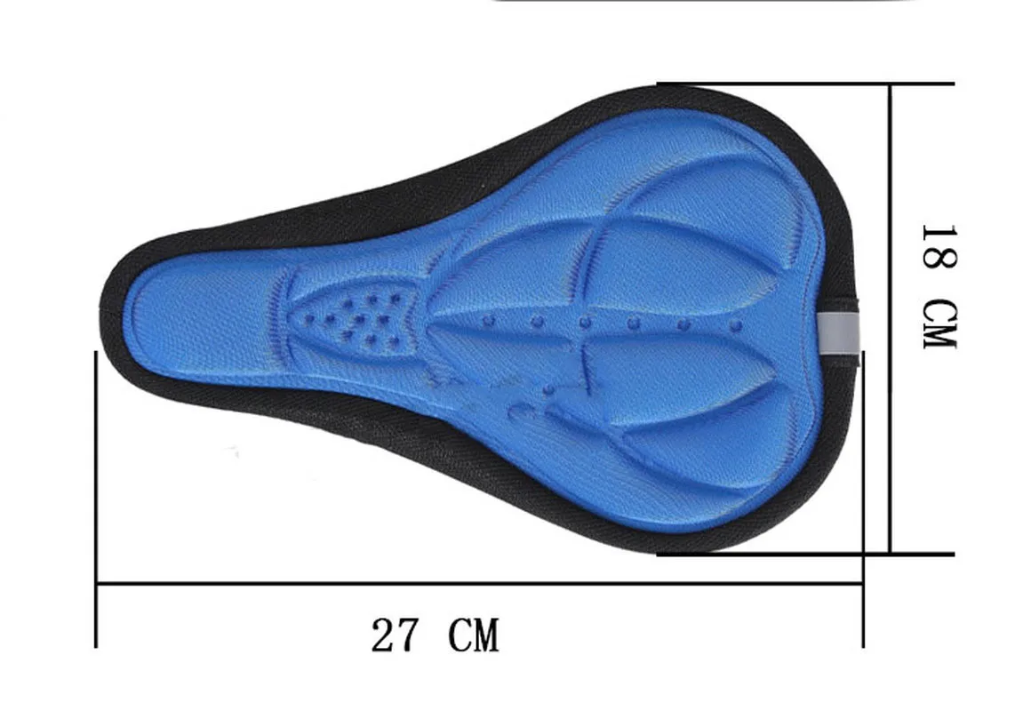

4 Colors 3D Thick Cycling Mountain Bicycle Seat Absorb Sweat EVA Pad Comfort Saddle Cover Bike Accessories Asiento De Bicicleta