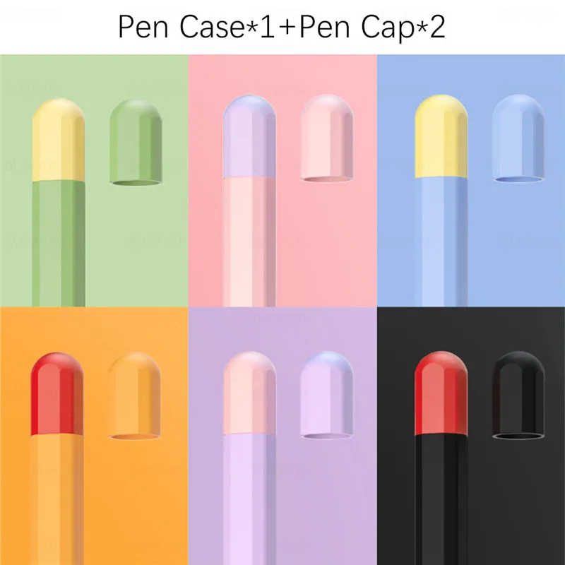 

Soft Silicone Case for Apple Pencil 2 1st 2nd Tablet Touch Stylus Pen Pouch Portable Protective Pencil Cover for Apple Pencil1 2