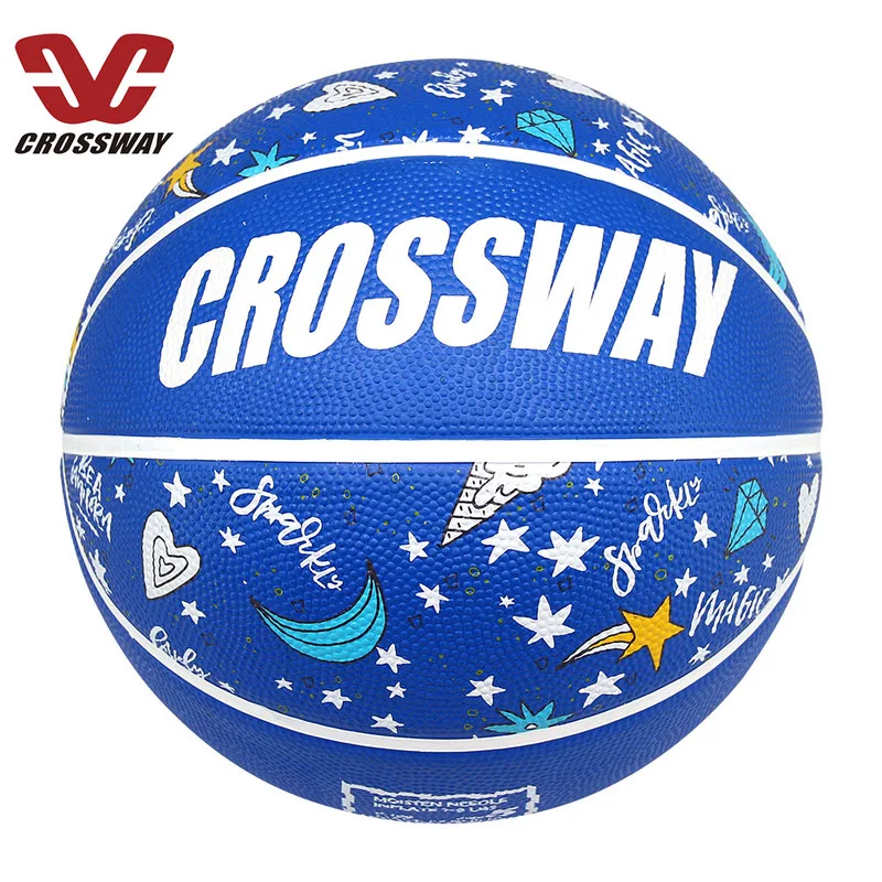 Резиновый баскетбольный мяч CROSSWAY для взрослых оборудование тренировок